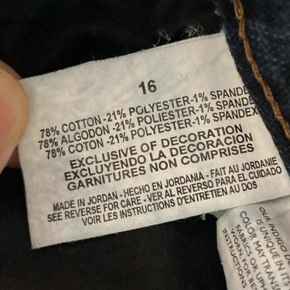 Bandolino blu Arianna boot cut jeans Sz 16 women 78%Cotton - Picture 6 of 15